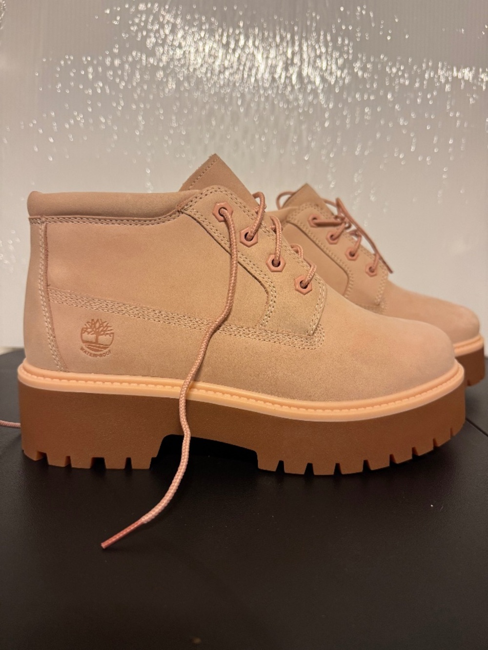 Timberland Nellie Stonestreet Platform Pink Size 7 runs like 8